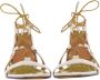 Aquazzura Pre-owned Suede sandals Beige Dames - Thumbnail 3