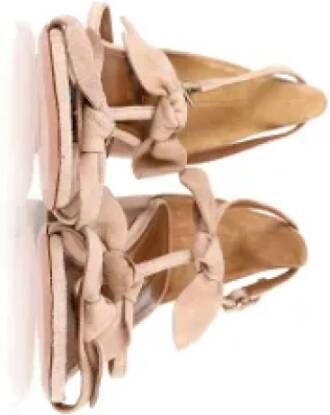 Aquazzura Pre-owned Suede sandals Beige Dames