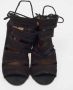 Aquazzura Pre-owned Suede sandals Black Dames - Thumbnail 3