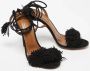 Aquazzura Pre-owned Suede sandals Black Dames - Thumbnail 4