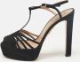 Aquazzura Pre-owned Suede sandals Black Dames - Thumbnail 2