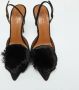 Aquazzura Pre-owned Suede sandals Black Dames - Thumbnail 3