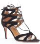 Aquazzura Pre-owned Suede sandals Black Dames - Thumbnail 2