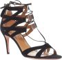 Aquazzura Pre-owned Suede sandals Black Dames - Thumbnail 2