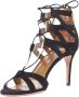 Aquazzura Pre-owned Suede sandals Black Dames - Thumbnail 4