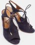 Aquazzura Pre-owned Suede sandals Blue Dames - Thumbnail 4