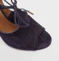 Aquazzura Pre-owned Suede sandals Blue Dames - Thumbnail 7