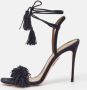 Aquazzura Pre-owned Suede sandals Blue Dames - Thumbnail 2