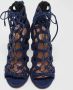 Aquazzura Pre-owned Suede sandals Blue Dames - Thumbnail 2