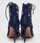 Aquazzura Pre-owned Suede sandals Blue Dames - Thumbnail 4