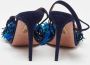 Aquazzura Pre-owned Suede sandals Blue Dames - Thumbnail 3