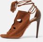 Aquazzura Pre-owned Suede sandals Brown Dames - Thumbnail 2