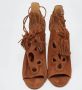 Aquazzura Pre-owned Suede sandals Brown Dames - Thumbnail 3