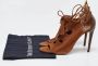 Aquazzura Pre-owned Suede sandals Brown Dames - Thumbnail 9