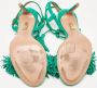 Aquazzura Pre-owned Suede sandals Green Dames - Thumbnail 4