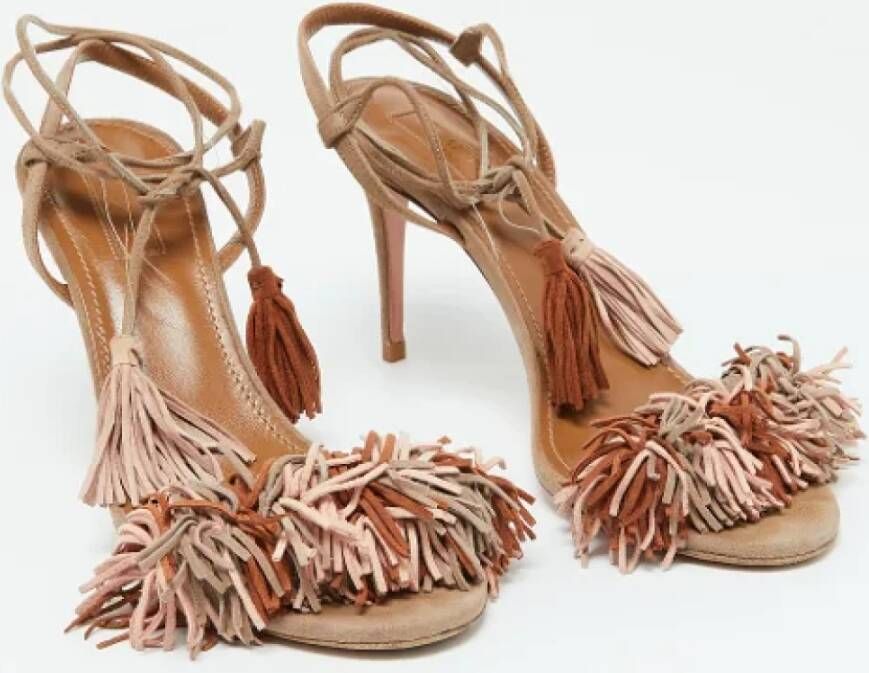 Aquazzura Pre-owned Suede sandals Multicolor Dames