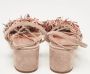 Aquazzura Pre-owned Suede sandals Pink Dames - Thumbnail 3