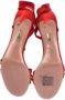 Aquazzura Pre-owned Suede sandals Red Dames - Thumbnail 6