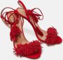 Aquazzura Pre-owned Suede sandals Red Dames - Thumbnail 4