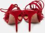 Aquazzura Pre-owned Suede sandals Red Dames - Thumbnail 5