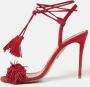 Aquazzura Pre-owned Suede sandals Red Dames - Thumbnail 2