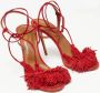 Aquazzura Pre-owned Suede sandals Red Dames - Thumbnail 4