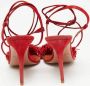 Aquazzura Pre-owned Suede sandals Red Dames - Thumbnail 5