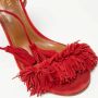 Aquazzura Pre-owned Suede sandals Red Dames - Thumbnail 7