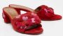 Aquazzura Pre-owned Suede sandals Red Dames - Thumbnail 3