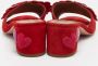 Aquazzura Pre-owned Suede sandals Red Dames - Thumbnail 4