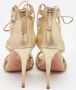 Aquazzura Pre-owned Suede sandals Yellow Dames - Thumbnail 3