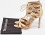 Aquazzura Pre-owned Suede sandals Yellow Dames - Thumbnail 7