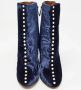 Aquazzura Pre-owned Velvet boots Blue Dames - Thumbnail 2