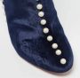 Aquazzura Pre-owned Velvet boots Blue Dames - Thumbnail 6