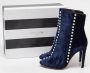 Aquazzura Pre-owned Velvet boots Blue Dames - Thumbnail 8