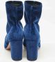 Aquazzura Pre-owned Velvet boots Blue Dames - Thumbnail 3