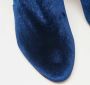 Aquazzura Pre-owned Velvet boots Blue Dames - Thumbnail 5