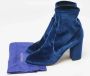 Aquazzura Pre-owned Velvet boots Blue Dames - Thumbnail 7