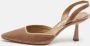 Aquazzura Pre-owned Velvet heels Beige Dames - Thumbnail 2