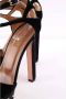 Aquazzura Pre-owned Velvet heels Black Dames - Thumbnail 4