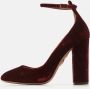 Aquazzura Pre-owned Velvet heels Brown Dames - Thumbnail 2