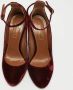 Aquazzura Pre-owned Velvet heels Brown Dames - Thumbnail 3