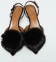 Aquazzura Pre-owned Velvet sandals Black Dames - Thumbnail 3