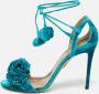 Aquazzura Pre-owned Velvet sandals Green Dames - Thumbnail 2