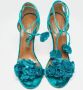 Aquazzura Pre-owned Velvet sandals Green Dames - Thumbnail 3