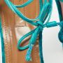 Aquazzura Pre-owned Velvet sandals Green Dames - Thumbnail 8