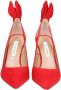 Aquazzura Elegante Suède Pumps met Strik Red Dames - Thumbnail 3