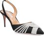 Aquazzura Elegante Satijnen Gatsby Pumps Black Dames - Thumbnail 4