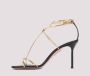 Aquazzura Romeinse Romantiek Sandalen in Goud Zwart Yellow Dames - Thumbnail 2