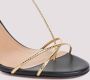 Aquazzura Romeinse Romantiek Sandalen in Goud Zwart Yellow Dames - Thumbnail 4